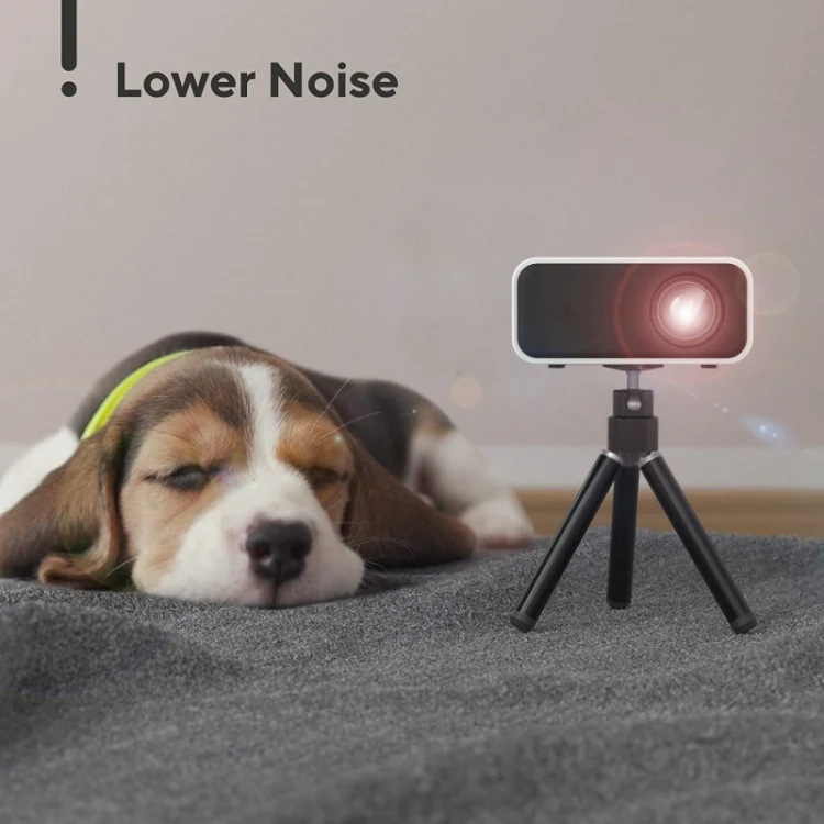 YT300 Home Multimedia Mini Remote Projector Support Mobile Phone(EU Plug White)