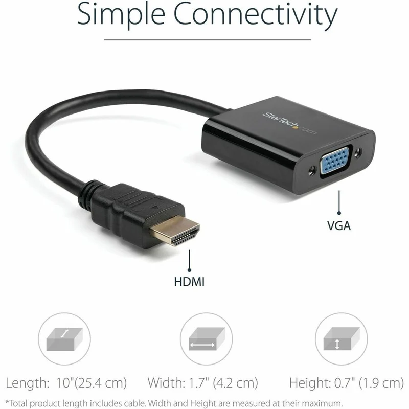 StarTech HDMI to VGA HDMI Monitor Adapter - 1080p