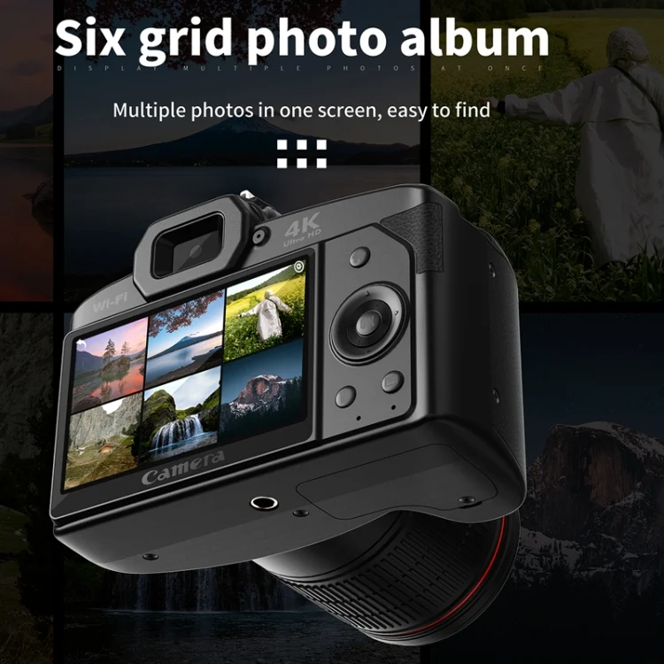 Dual-camera Night Vision 64 Million Pixel High-definition WIFI Digital Camera Standard+Handheld Bracket