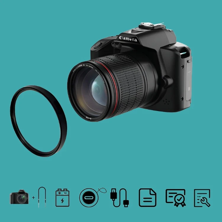 Dual-camera Night Vision 64 Million Pixel High-definition WIFI Digital Camera Standard+Macroscopic Mirror