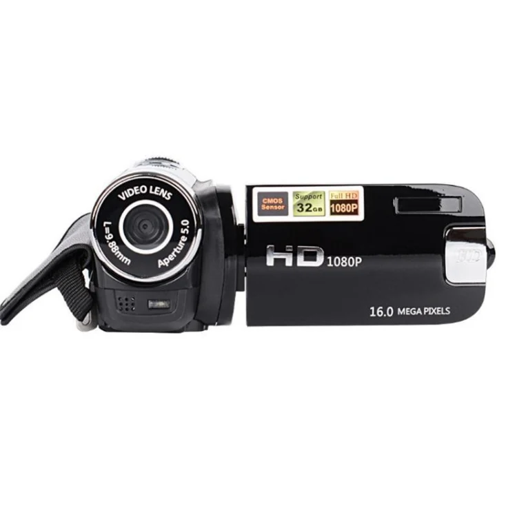 16X Digital Zoom HD 16 Million Pixel Home Travel DV Camera, US Plug(Black)